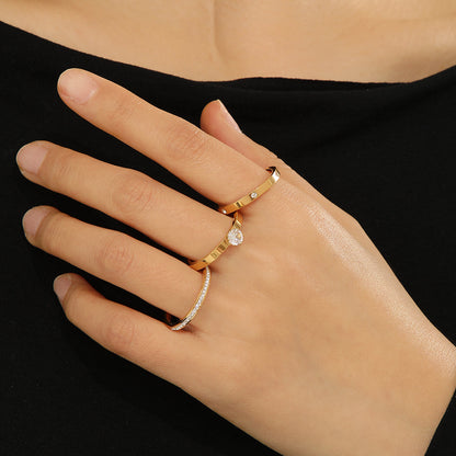 Urbane Hive® Minimalist Gold Rings