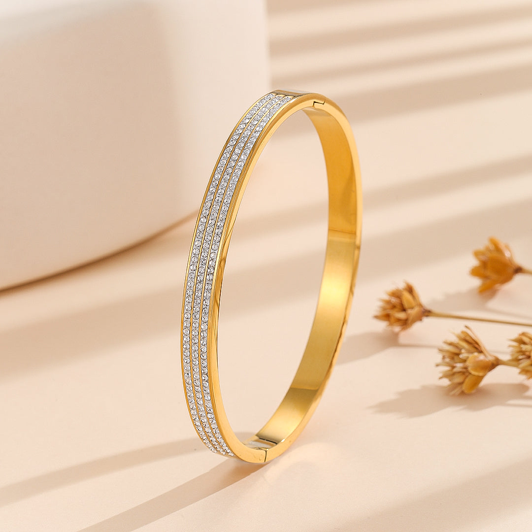 FairDealzz® Azure Bliss Diamond Bangle