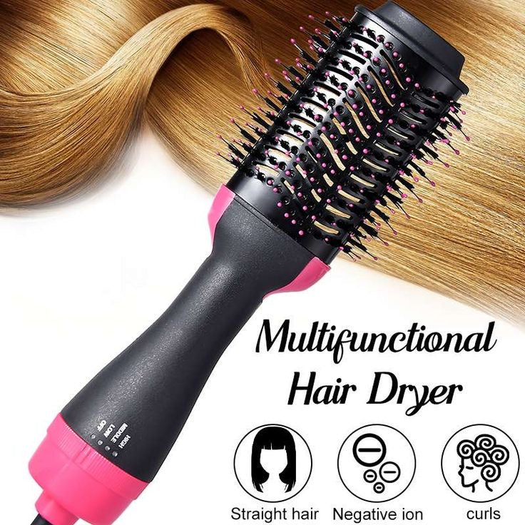 Urbane Hive® Hot Air Brush Multi-Function HairDryer Straightener Curler CombOne Step Professional Salon Hai..