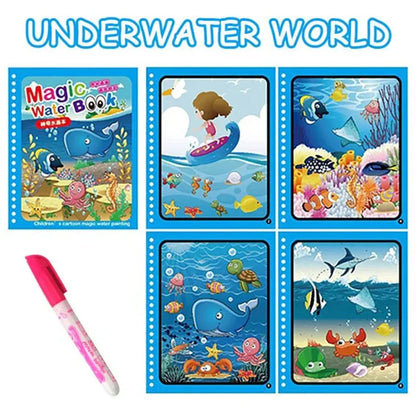 Urbane Hive® Magic Water Drawing Coloring Book