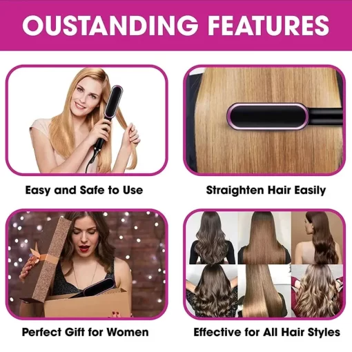 Urbane Hive®2-in-1 HAIR STRAIGHTENER COMB